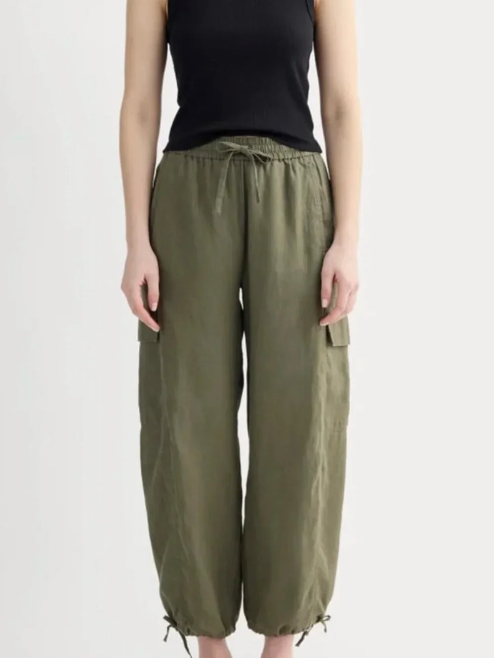 Everlane, The Cargo Curve Pant in Linen
